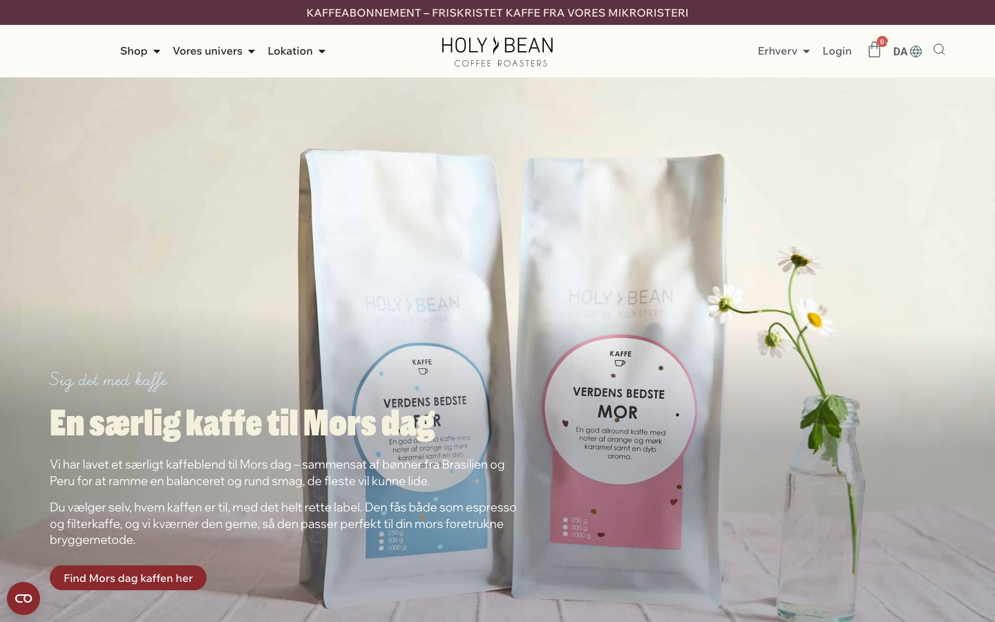 Holy Bean webshop